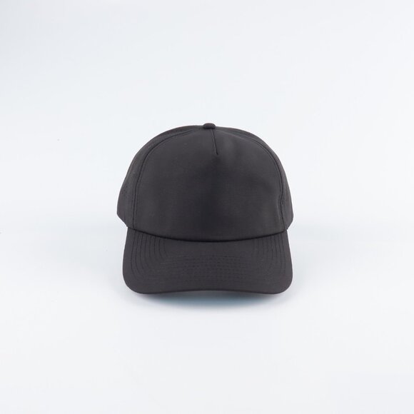 Blank 5 Panel Performance Soft Structured Hats- 12 pack in Color Black - Picture 2 of 6